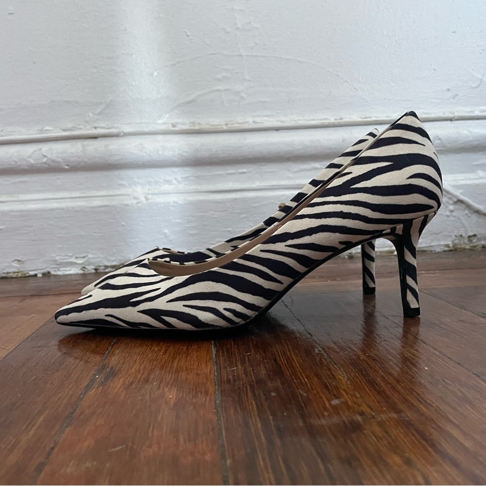H&M Zebra Print Heels Size 8.5 - Picture 3 of 10